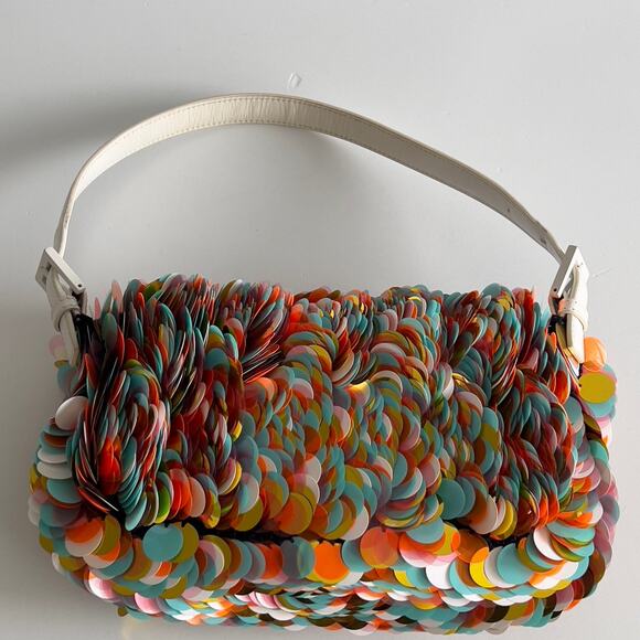 Vintage Fendi Multicolor big Paillette Baguette - Picture 3 of 8